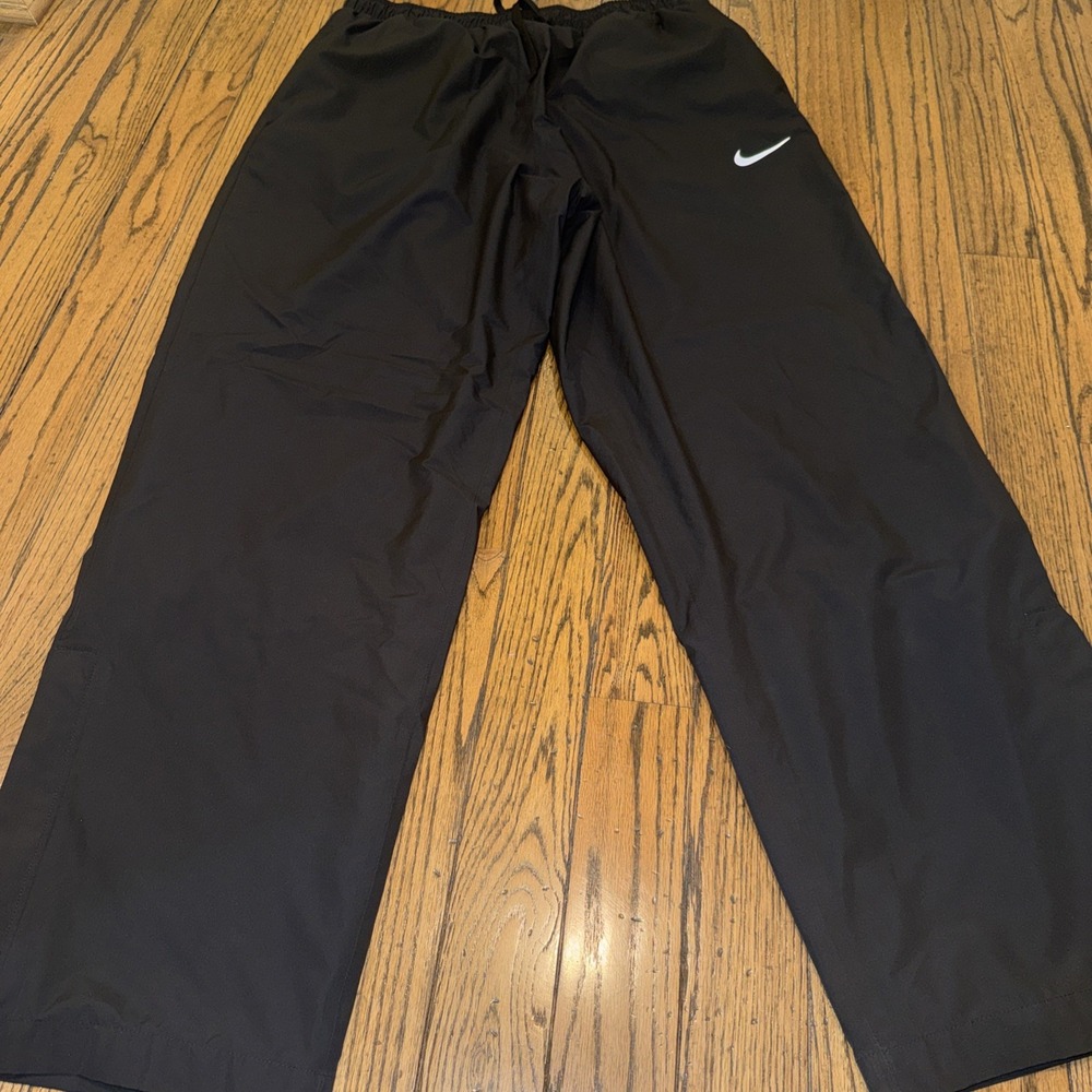 NIKE GOLF Storm Fit Black Pull On Pants XXL Elastic Drawstring Ankle Zip 33"